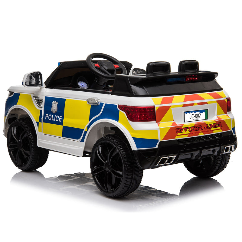 Dual Drive 12V 7A.h Police Car with 2.4G Remote Control White 47331340