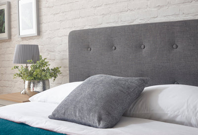 Ashbourne Fabric Upholstered Bed Grey