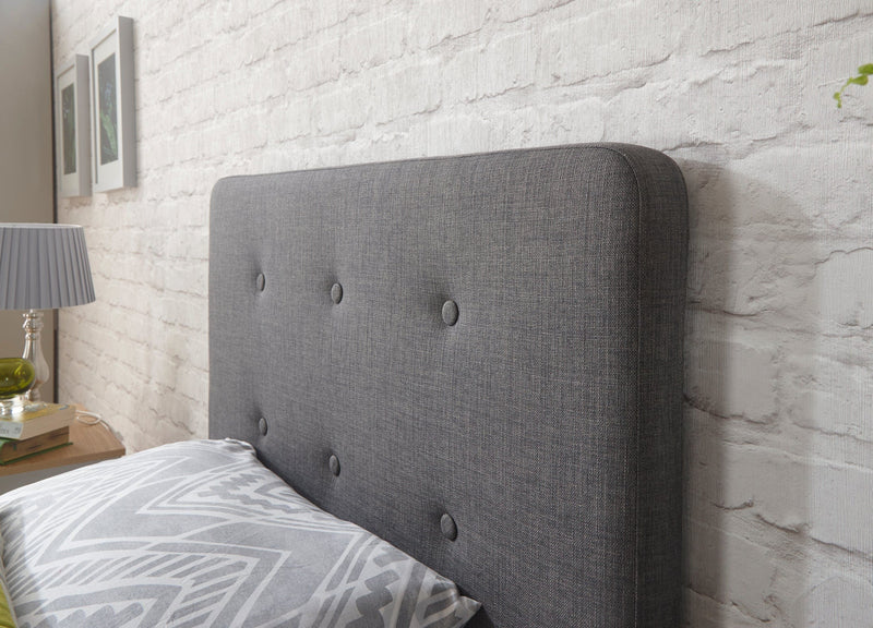 Ashbourne Fabric Upholstered Bed Grey