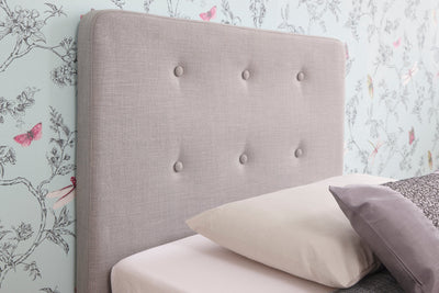 Ashbourne Fabric Upholstered Bed Light Grey