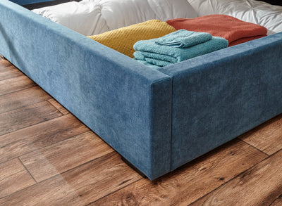 Dakota Ottoman Bed With Solid Base Teal - GFW