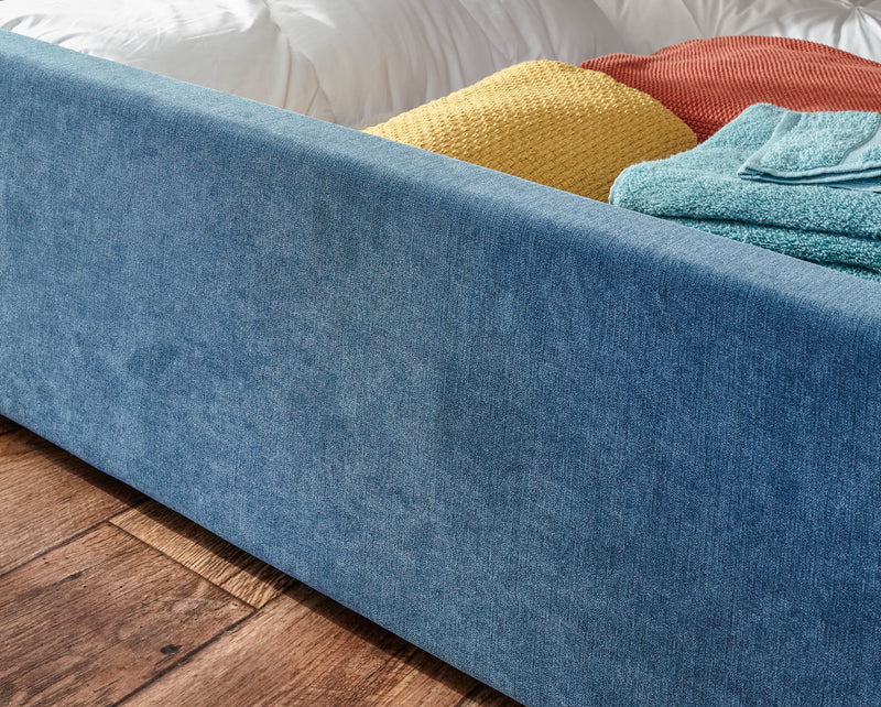 Dakota Ottoman Bed With Solid Base Teal - GFW