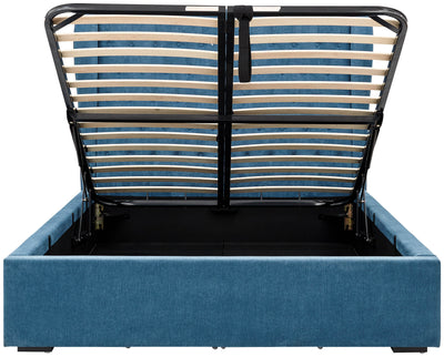 Dakota Ottoman Bed With Solid Base Teal - GFW