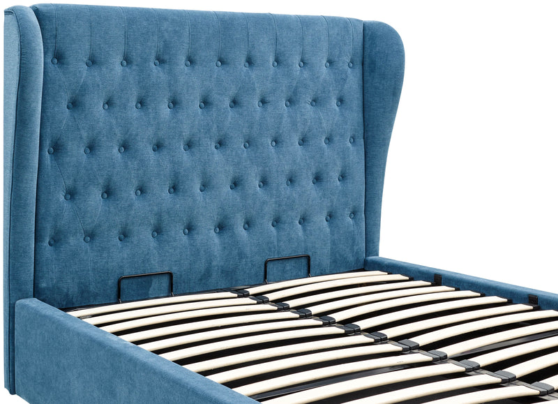 Dakota Ottoman Bed With Solid Base Teal - GFW