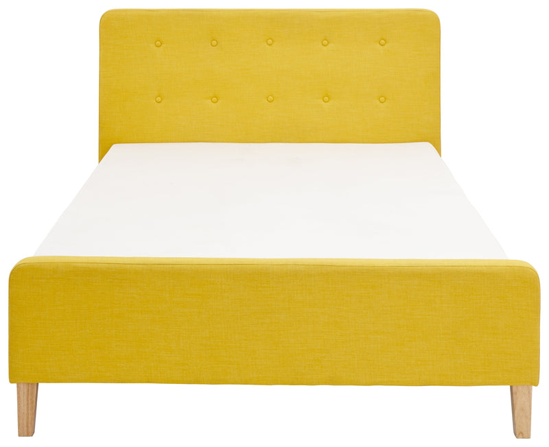 Ashbourne Fabric Upholstered Bed Mustard