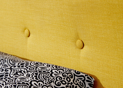 Ashbourne Fabric Upholstered Bed Mustard