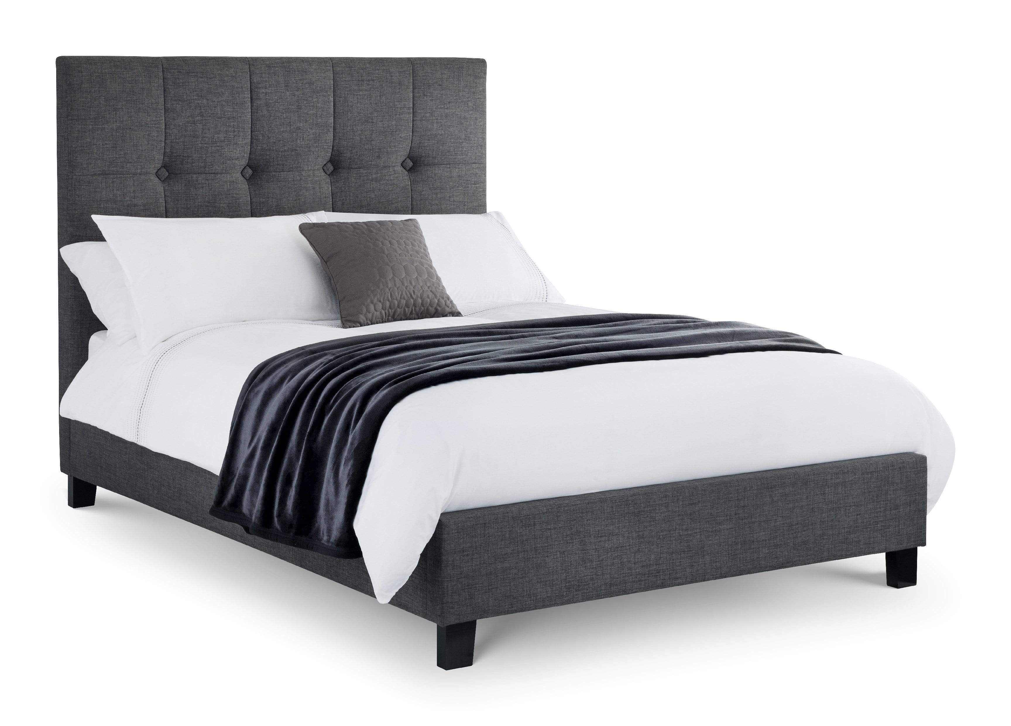 High fabric clearance bed frame