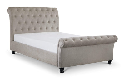 Ravello Fabric Bed - Mink Chenille