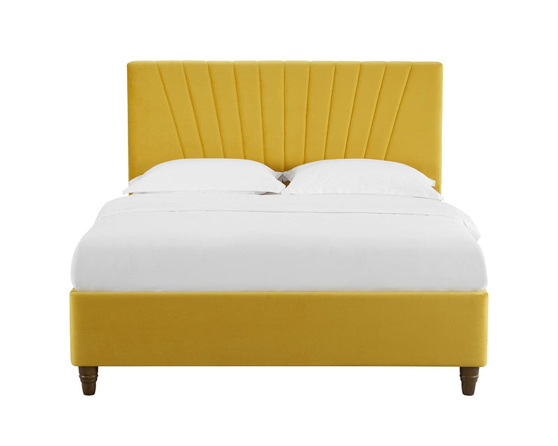 Lexie Mustard Bed Frame