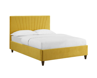 Lexie Mustard Bed Frame