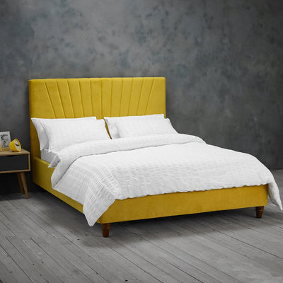 Lexie Mustard Bed Frame