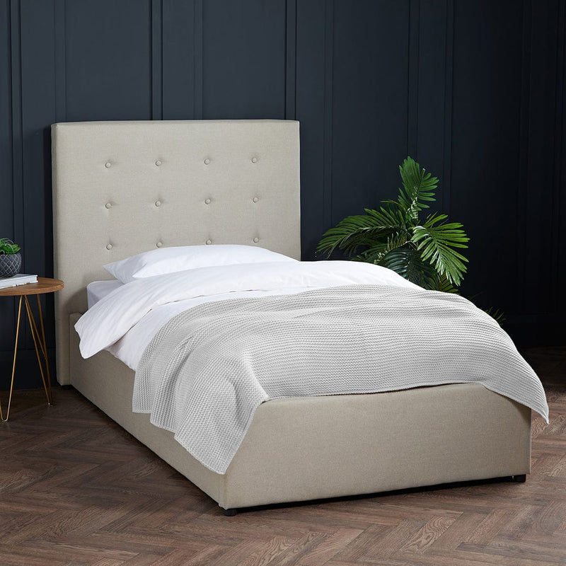 Lucca Beige Bed Frame