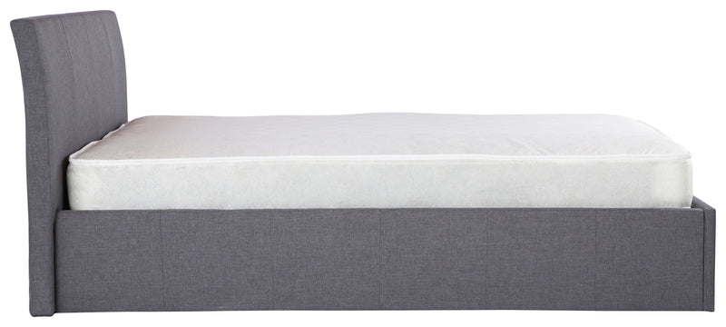 Ascot Ottoman Bed Grey Fabric