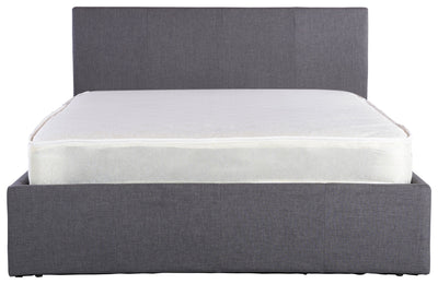 Ascot Ottoman Bed Grey Fabric