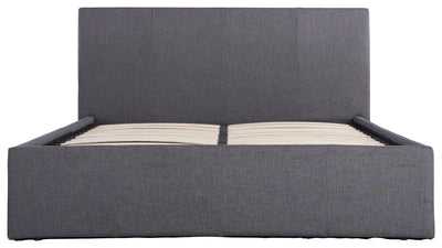 Ascot Ottoman Bed Grey Fabric