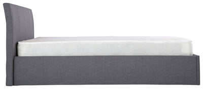 Ascot Ottoman Bed Grey Fabric