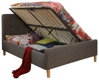 Ashbourne Ottoman Bed Dark Grey