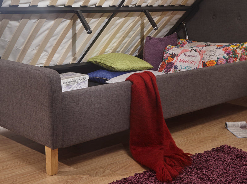 Ashbourne Ottoman Bed Dark Grey