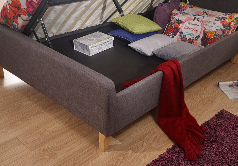 Ashbourne Ottoman Bed Dark Grey