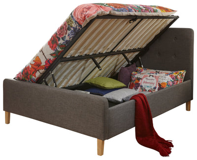 Ashbourne Ottoman Bed Dark Grey