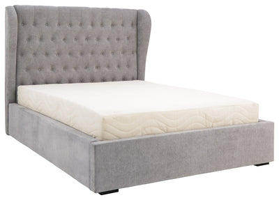 Dakota Ottoman Bed With Solid Base Platinum