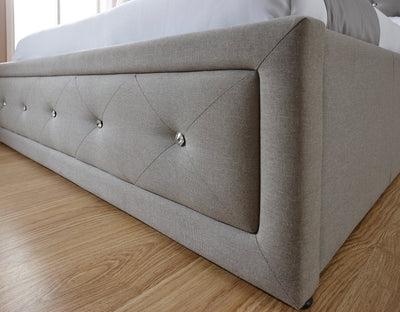 Hollywood Ottoman Bed Stone