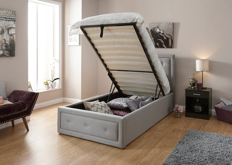 Hollywood Ottoman Bed Stone