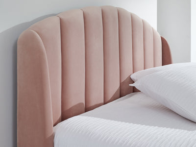 Pettine End Lift Ottoman Bed - Pink & Gold