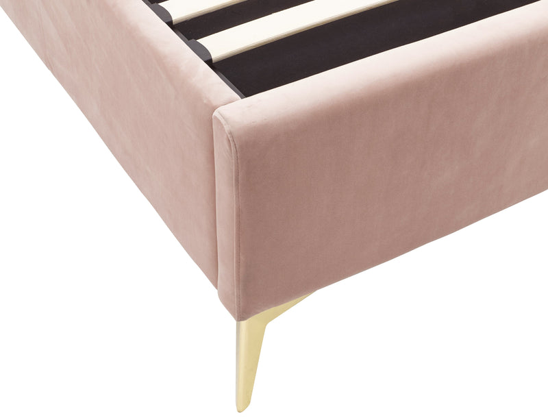 Pettine End Lift Ottoman Bed - Pink & Gold