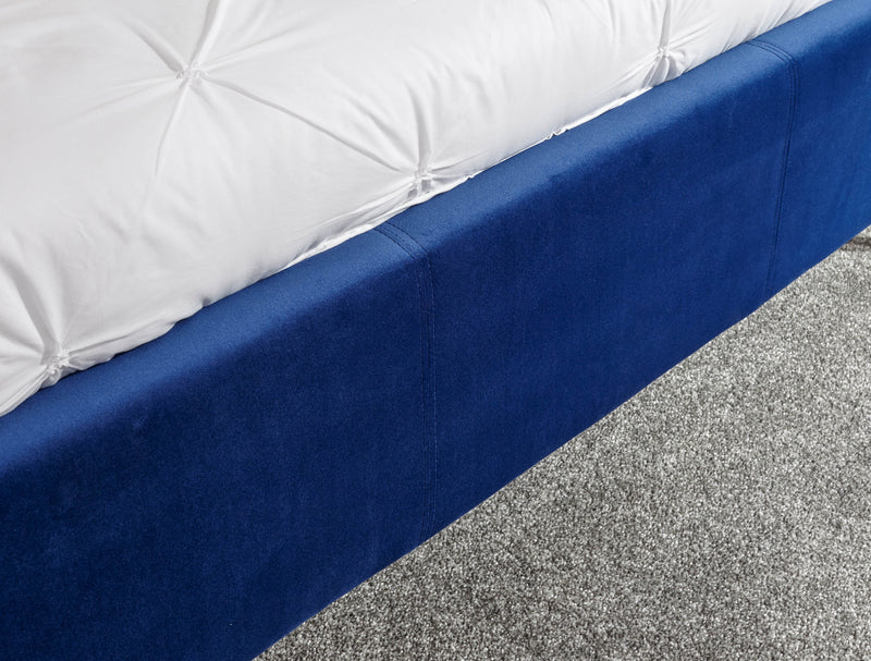 Pettine End Lift Ottoman Bed Royal Blue