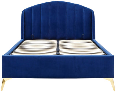 Pettine End Lift Ottoman Bed Royal Blue