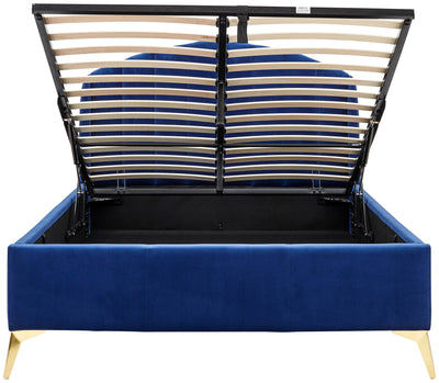 Pettine End Lift Ottoman Bed Royal Blue