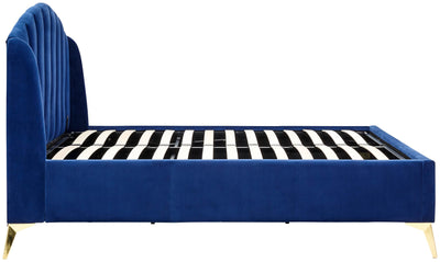 Pettine End Lift Ottoman Bed Royal Blue