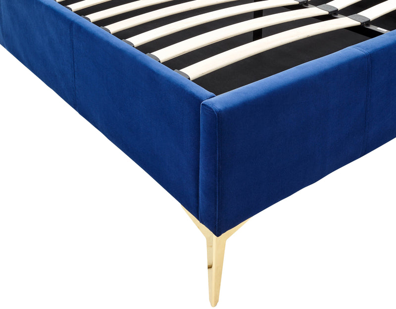 Pettine End Lift Ottoman Bed Royal Blue