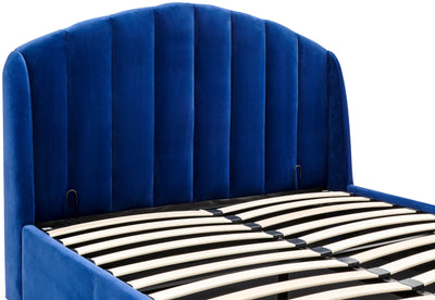 Pettine End Lift Ottoman Bed Royal Blue