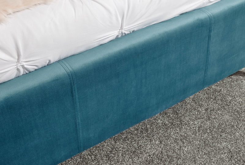 Pettine End Lift Ottoman Bed Teal