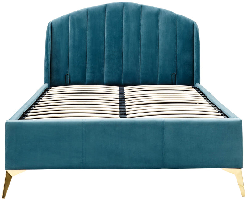 Pettine End Lift Ottoman Bed Teal