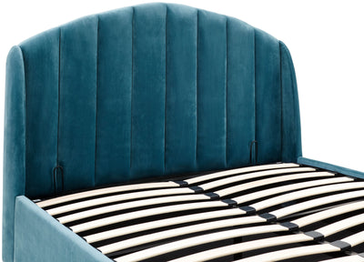 Pettine End Lift Ottoman Bed Teal