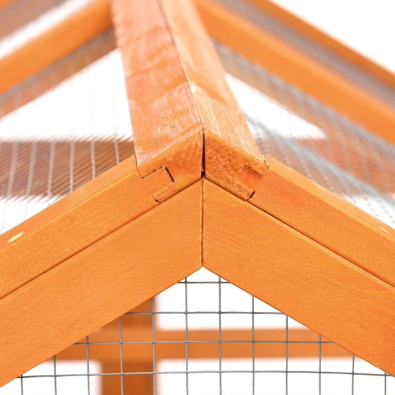 Large Chicken Run, Wooden Coop, With Combinable Design - Effect