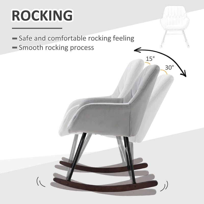 Rocking Chair Reading Accent Armchair