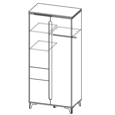 Gappa GA1 Wardrobe 90cm