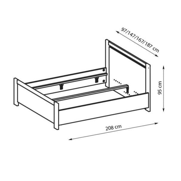 New York Bed in 4 Sizes