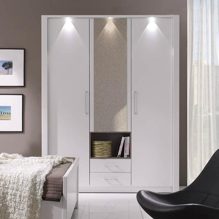 New York 3 Door Wardrobe 164cm