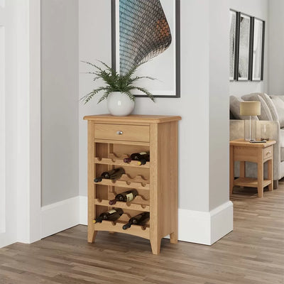 Ocado Wine Cabinet - Light Oak