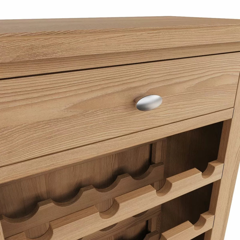 Ocado Wine Cabinet - Light Oak