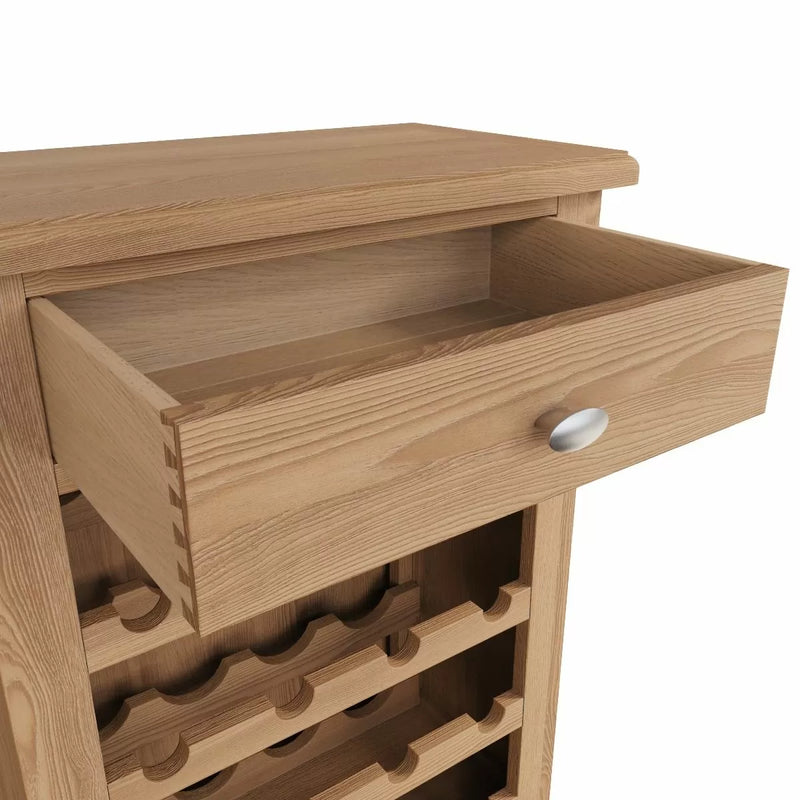 Ocado Wine Cabinet - Light Oak