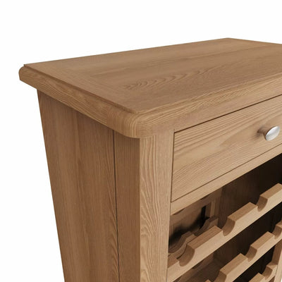 Ocado Wine Cabinet - Light Oak