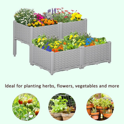 Raised Flower Bed Vegetable Herb Plant Stand