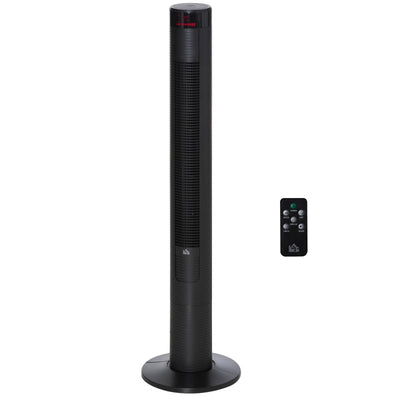 46 Tower Fan W/ Remote Control, Black