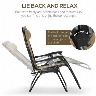 Zero Gravity Chair, Folding Recliner